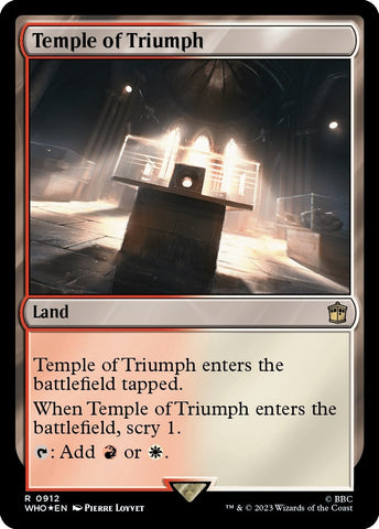 Image for Temple of Triumph (Surge Foil) (912) [Universes Beyond: Doctor Who]