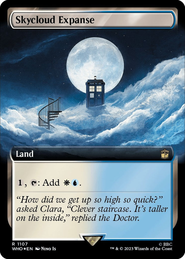 Image for Skycloud Expanse (Extended Art) (Surge Foil) (1107) [Universes Beyond: Doctor Who]
