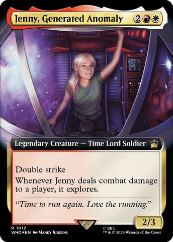 Image for Jenny, Generated Anomaly (Extended Art) (Surge Foil) (1012) [Universes Beyond: Doctor Who]