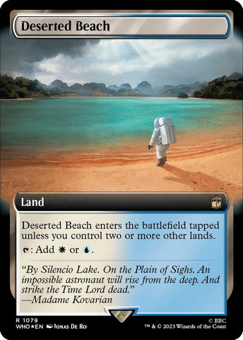 Image for Deserted Beach (Extended Art) (Surge Foil) (1079) [Universes Beyond: Doctor Who]