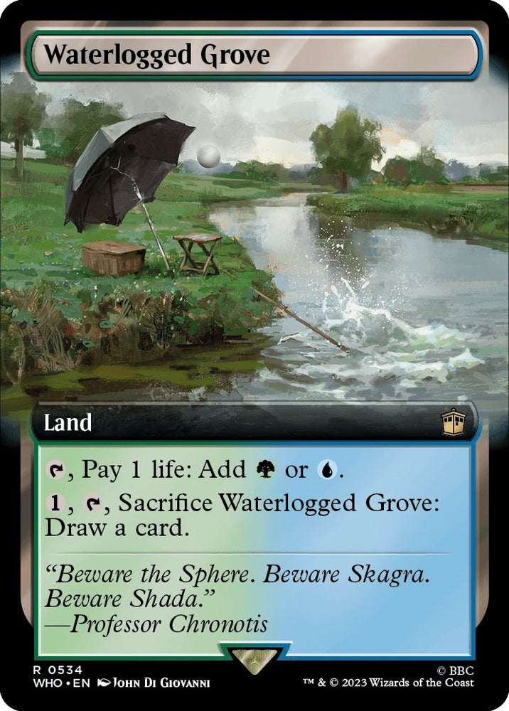 Image for Waterlogged Grove (Extended Art) (534) [Universes Beyond: Doctor Who]