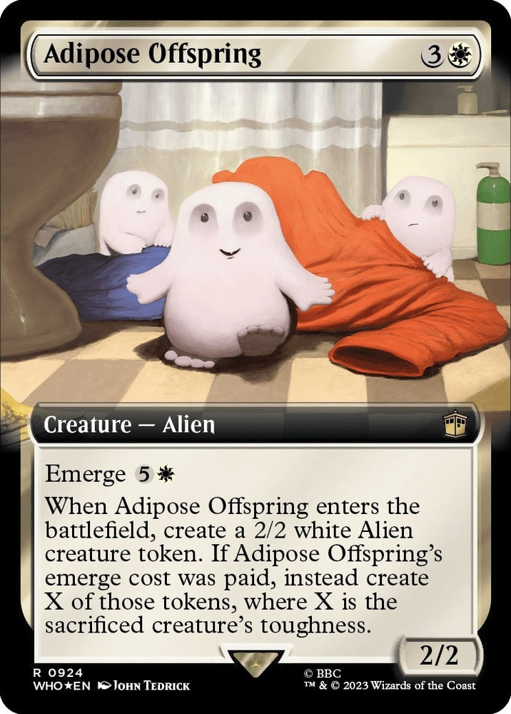 Image for Adipose Offspring (Extended Art) (Surge Foil) (924) [Universes Beyond: Doctor Who]