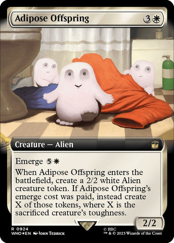Image for Adipose Offspring (Extended Art) (Surge Foil) (924) [Universes Beyond: Doctor Who]