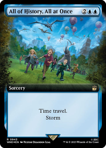 Image for All of History, All at Once (Extended Art) (Surge Foil) (943) [Universes Beyond: Doctor Who]