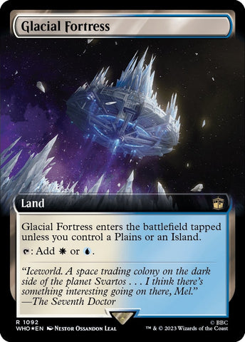 Image for Glacial Fortress (Extended Art) (Surge Foil) (1092) [Universes Beyond: Doctor Who]