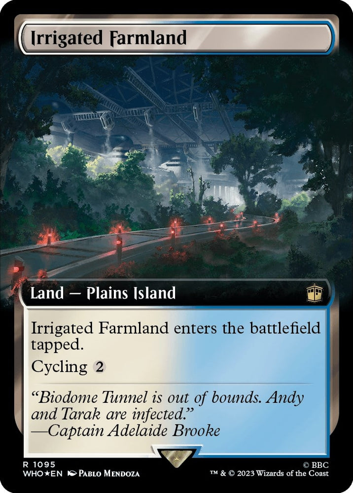 Image for Irrigated Farmland (Extended Art) (Surge Foil) (1095) [Universes Beyond: Doctor Who]