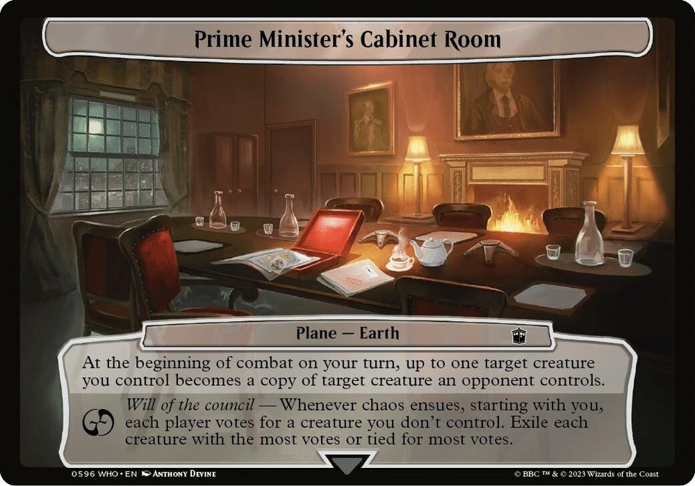 Image for Prime Minister's Cabinet Room (596) [Planechase: Universes Beyond: Doctor Who]
