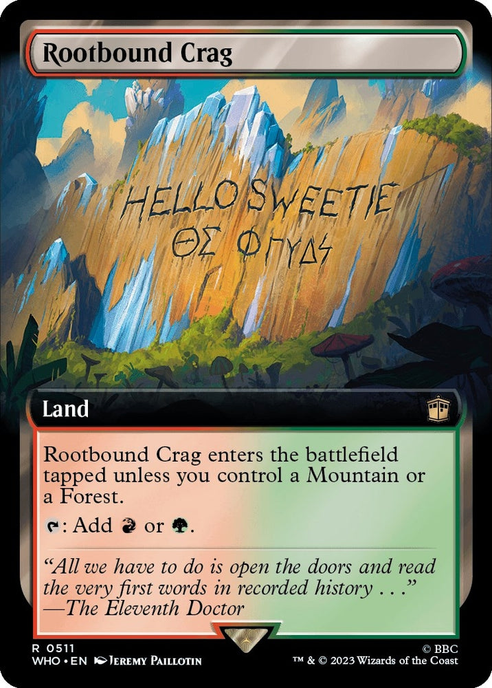 Image for Rootbound Crag (Extended Art) (511) [Universes Beyond: Doctor Who]