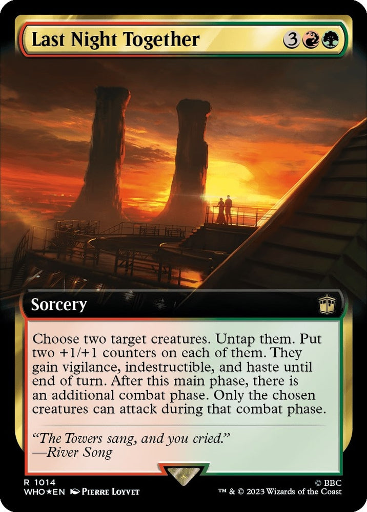 Image for Last Night Together (Extended Art) (Surge Foil) (1014) [Universes Beyond: Doctor Who]