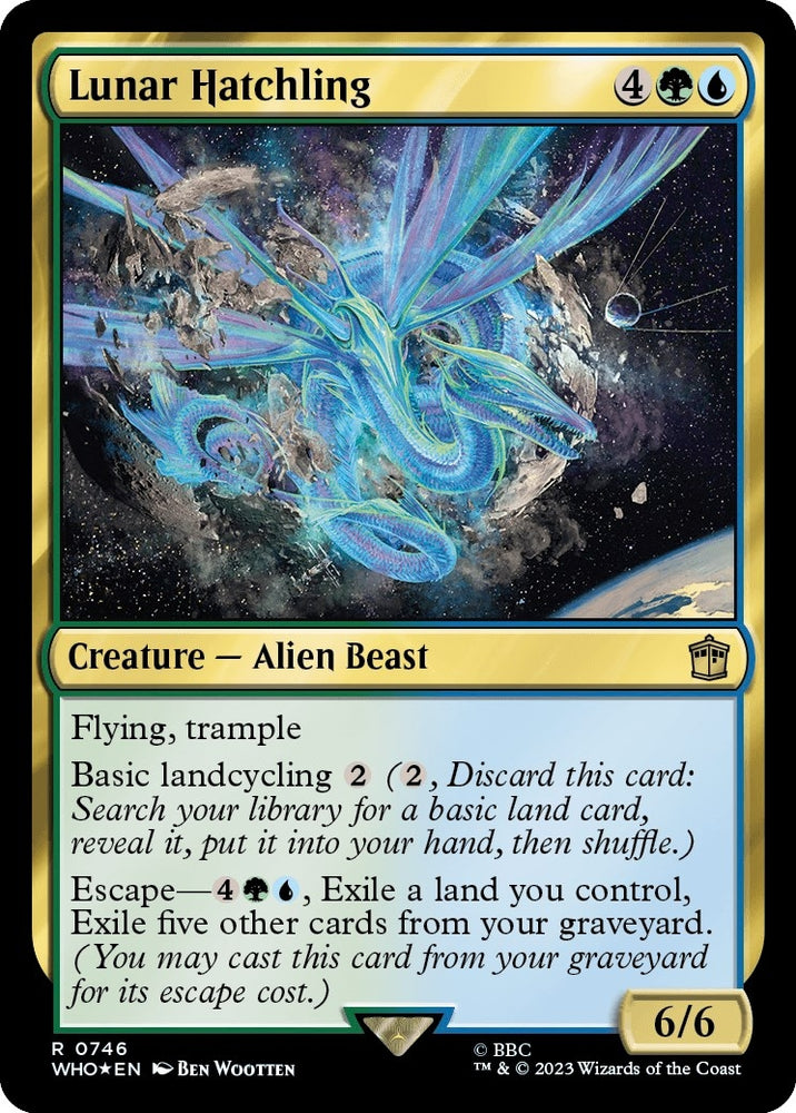 Image for Lunar Hatchling (Surge Foil) (746) [Universes Beyond: Doctor Who]