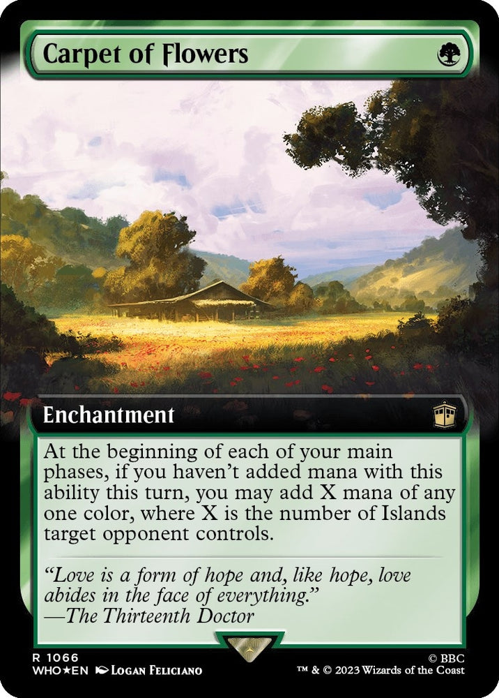 Image for Carpet of Flowers (Extended Art) (Surge Foil) (1066) [Universes Beyond: Doctor Who]