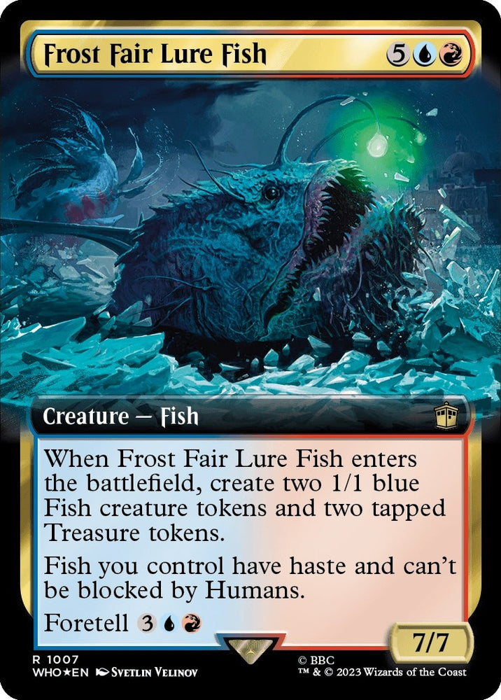 Image for Frost Fair Lure Fish (Extended Art) (Surge Foil) (1007) [Universes Beyond: Doctor Who]