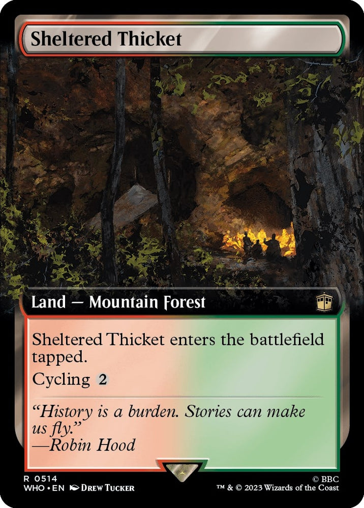 Image for Sheltered Thicket (Extended Art) (514) [Universes Beyond: Doctor Who]