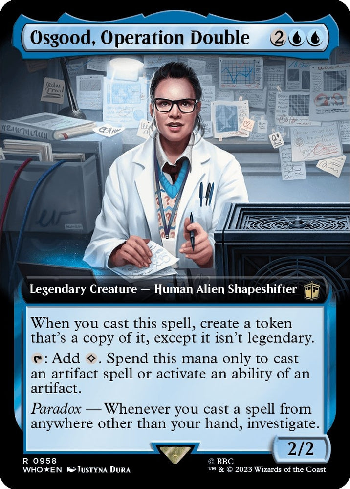 Image for Osgood, Operation Double (Extended Art) (Surge Foil) (958) [Universes Beyond: Doctor Who]