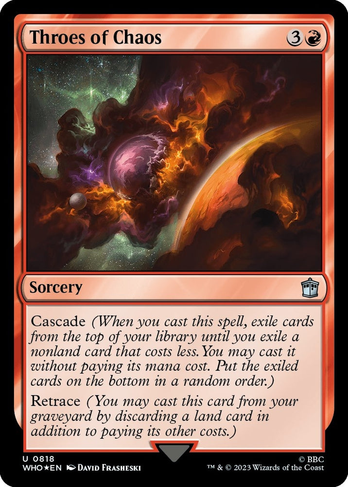 Image for Throes of Chaos (Surge Foil) (818) [Universes Beyond: Doctor Who]