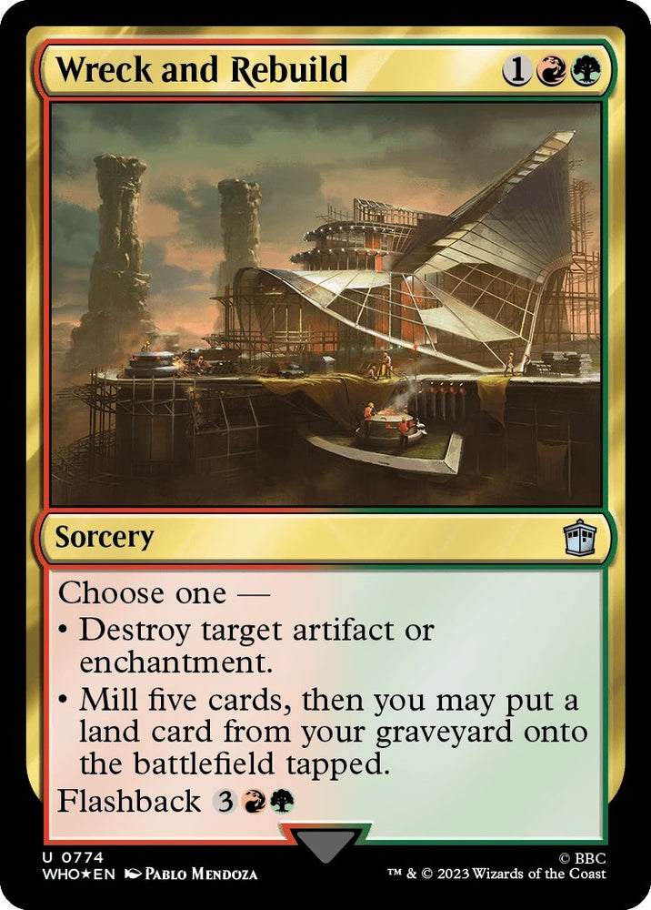 Image for Wreck and Rebuild (Surge Foil) (774) [Universes Beyond: Doctor Who]