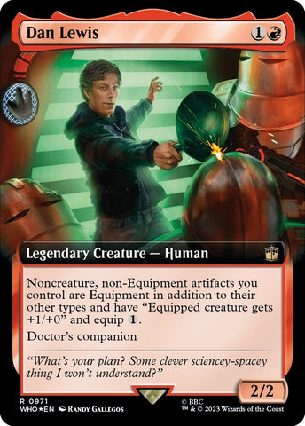 Image for Dan Lewis (Extended Art) (Surge Foil) (971) [Universes Beyond: Doctor Who]