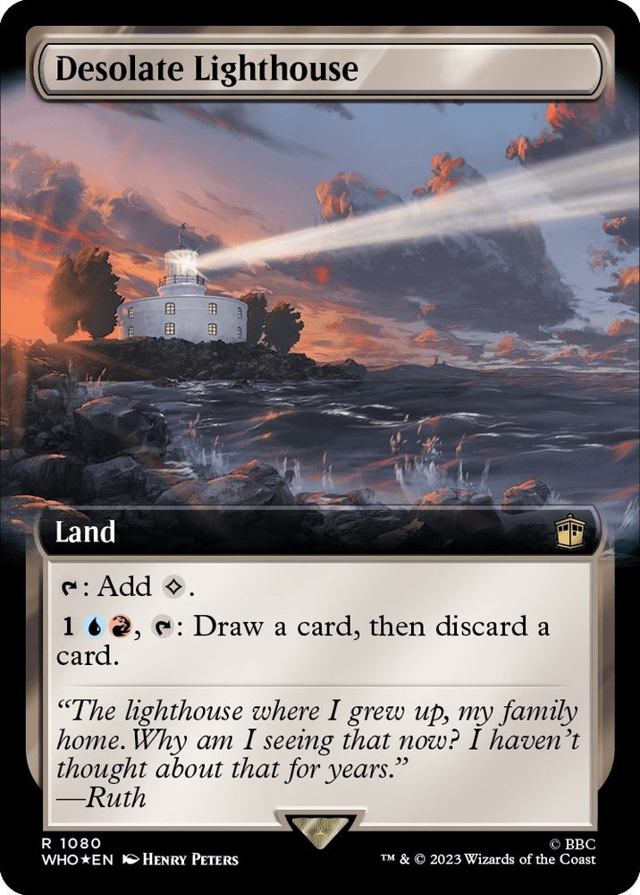Image for Desolate Lighthouse (Extended Art) (Surge Foil) (1080) [Universes Beyond: Doctor Who]