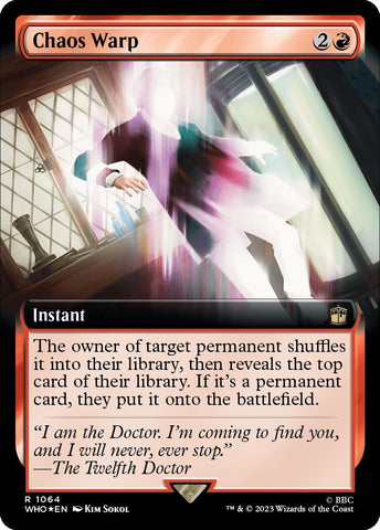 Image for Chaos Warp (Extended Art) (Surge Foil) (1064) [Universes Beyond: Doctor Who]