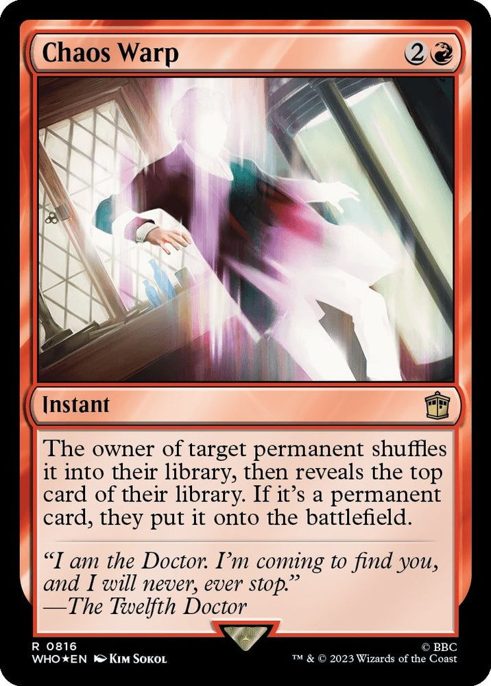 Image for Chaos Warp (Surge Foil) (816) [Universes Beyond: Doctor Who]
