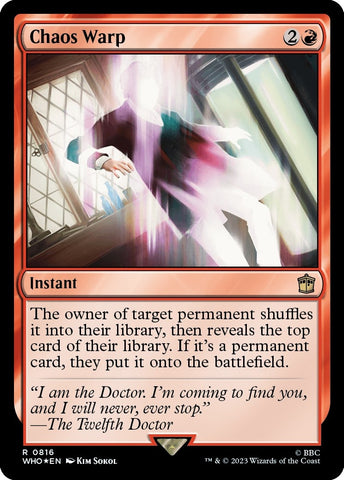 Image for Chaos Warp (Surge Foil) (816) [Universes Beyond: Doctor Who]