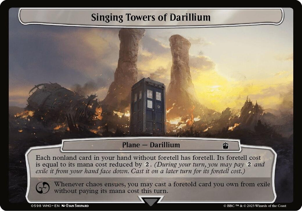 Image for Singing Towers of Darillium (598) [Planechase: Universes Beyond: Doctor Who]