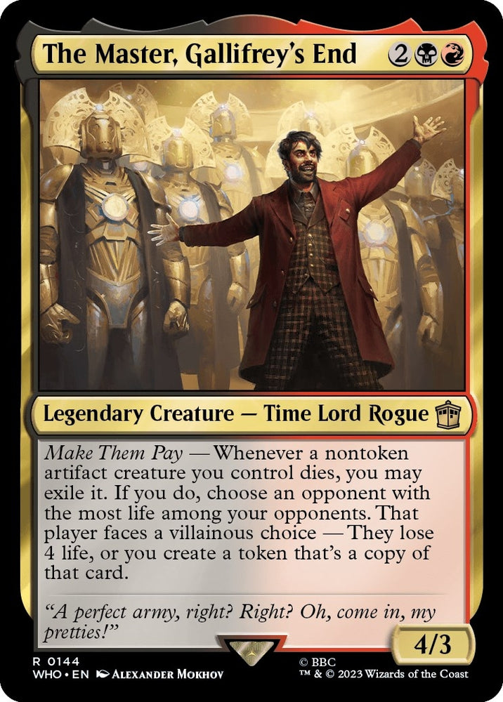 Image for The Master, Gallifrey's End (144) [Universes Beyond: Doctor Who]
