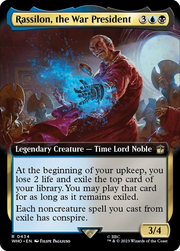 Image for Rassilon, the War President (Extended Art) (434) [Universes Beyond: Doctor Who]