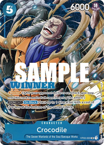 Crocodile (Winner Pack Vol. 5) (ST03-003) (One Piece Promotion Cards)
