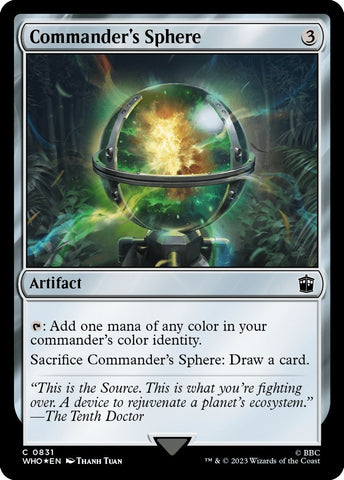 Image for Commander's Sphere (Surge Foil) (831) [Universes Beyond: Doctor Who]