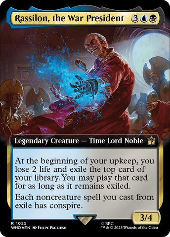 Image for Rassilon, the War President (Extended Art) (Surge Foil) (1025) [Universes Beyond: Doctor Who]