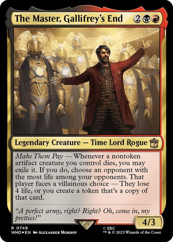 Image for The Master, Gallifrey's End (Surge Foil) (749) [Universes Beyond: Doctor Who]