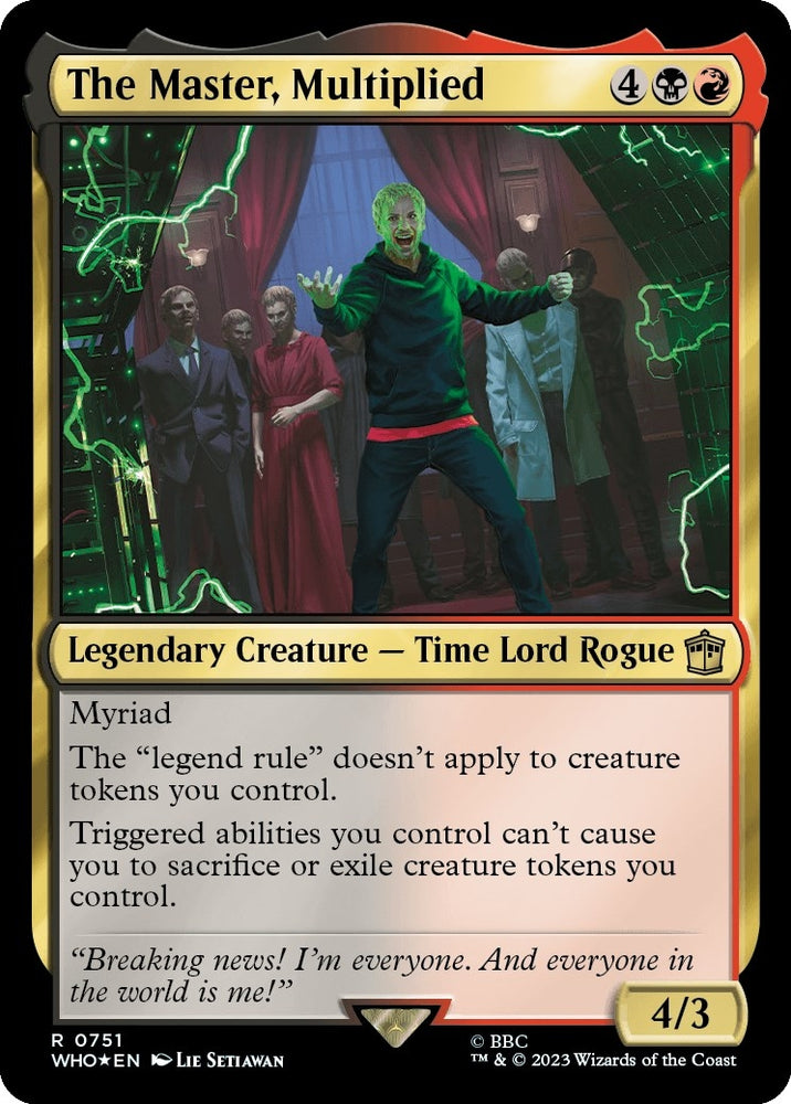 Image for The Master, Multiplied (Surge Foil) (751) [Universes Beyond: Doctor Who]