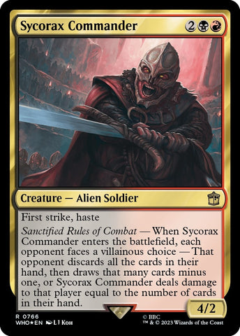 Image for Sycorax Commander (Surge Foil) (766) [Universes Beyond: Doctor Who]