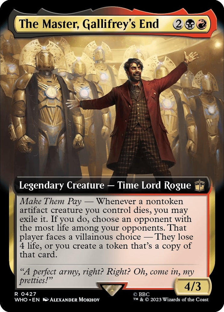 Image for The Master, Gallifrey's End (Extended Art) (427) [Universes Beyond: Doctor Who]