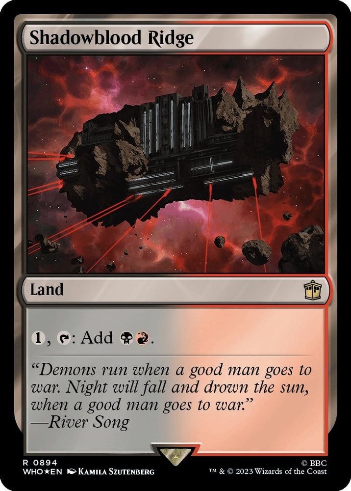 Image for Shadowblood Ridge (Surge Foil) (894) [Universes Beyond: Doctor Who]