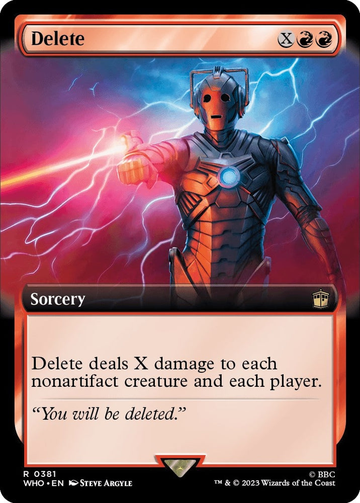 Image for Delete (Extended Art) (381) [Universes Beyond: Doctor Who]