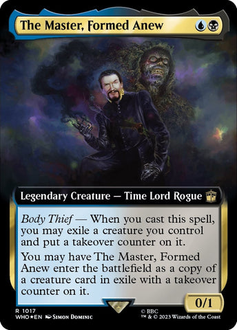 Image for The Master, Formed Anew (Extended Art) (Surge Foil) (1017) [Universes Beyond: Doctor Who]