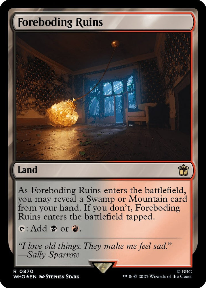 Image for Foreboding Ruins (Surge Foil) (870) [Universes Beyond: Doctor Who]
