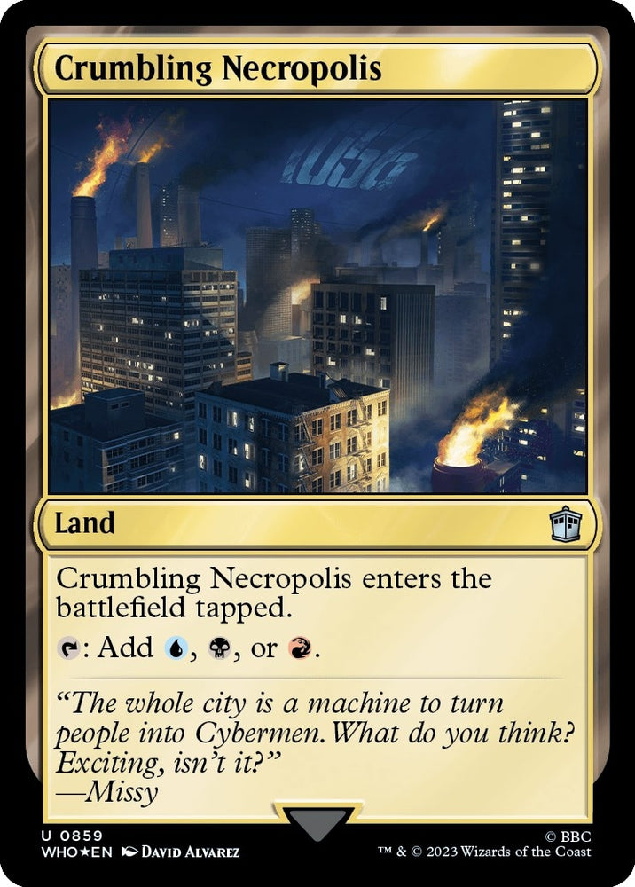 Image for Crumbling Necropolis (Surge Foil) (859) [Universes Beyond: Doctor Who]