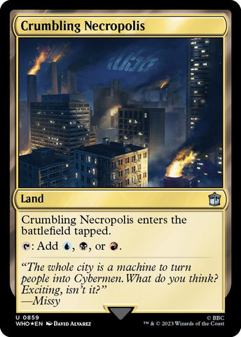 Image for Crumbling Necropolis (Surge Foil) (859) [Universes Beyond: Doctor Who]