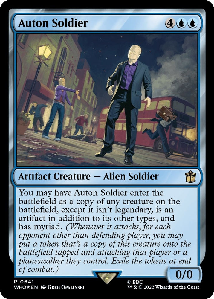 Image for Auton Soldier (Surge Foil) (641) [Universes Beyond: Doctor Who]