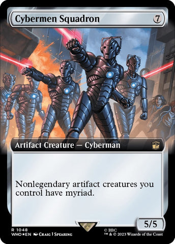 Image for Cybermen Squadron (Extended Art) (Surge Foil) (1048) [Universes Beyond: Doctor Who]