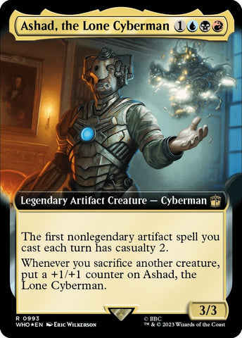 Image for Ashad, the Lone Cyberman (Extended Art) (Surge Foil) (993) [Universes Beyond: Doctor Who]