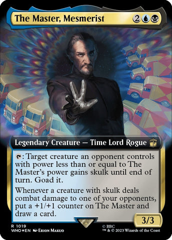 Image for The Master, Mesmerist (Extended Art) (Surge Foil) (1019) [Universes Beyond: Doctor Who]