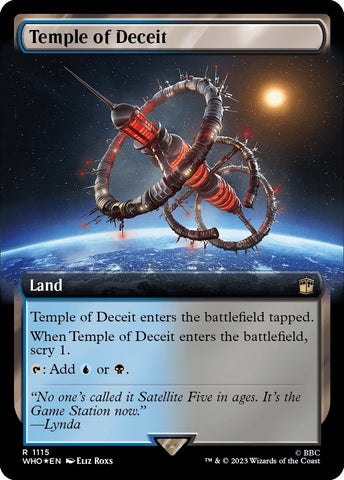 Image for Temple of Deceit (Extended Art) (Surge Foil) (1115) [Universes Beyond: Doctor Who]