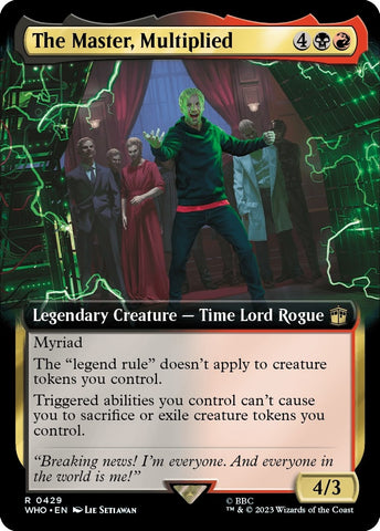 Image for The Master, Multiplied (Extended Art) (429) [Universes Beyond: Doctor Who]