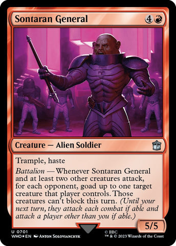 Image for Sontaran General (Surge Foil) (701) [Universes Beyond: Doctor Who]