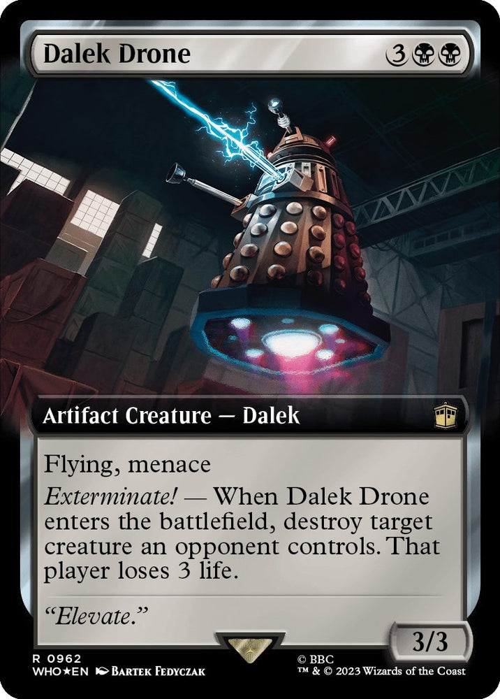 Image for Dalek Drone (Extended Art) (Surge Foil) (962) [Universes Beyond: Doctor Who]