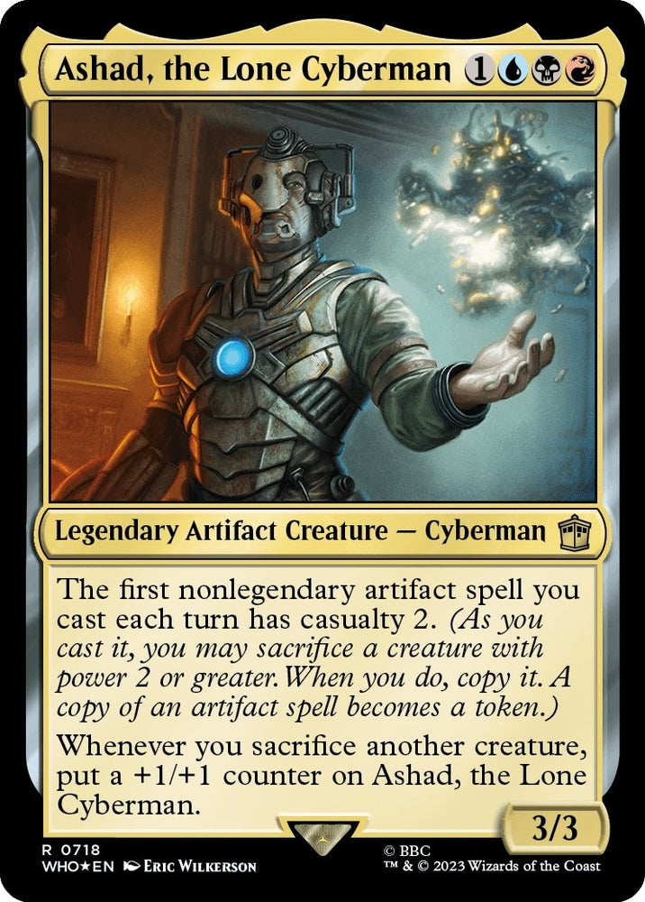 Image for Ashad, the Lone Cyberman (Surge Foil) (718) [Universes Beyond: Doctor Who]